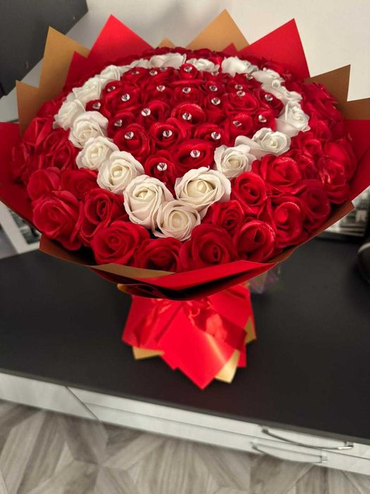 Buchete trandafiri de sapun parfumati