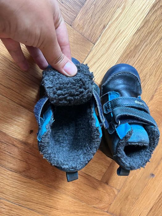 детски кожени зимни боти DD Step,  22 номер