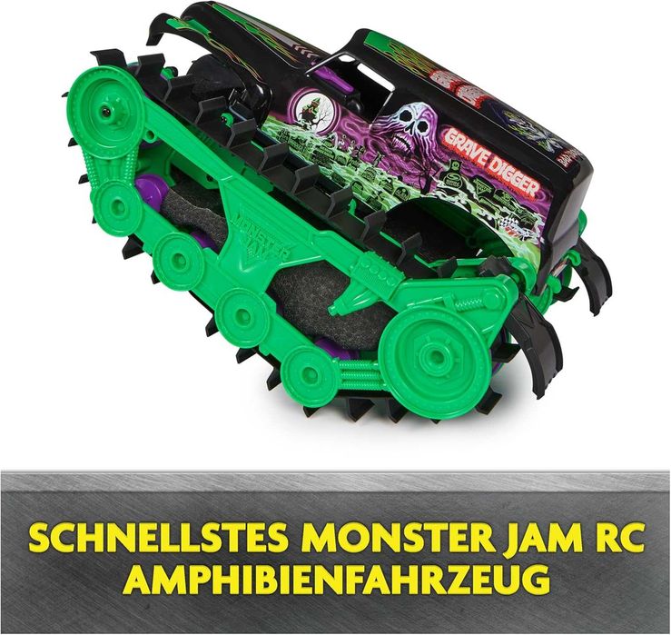 Кола Monster Jam RC с дистанционно за всякакви терени вода 1:15 Голяма