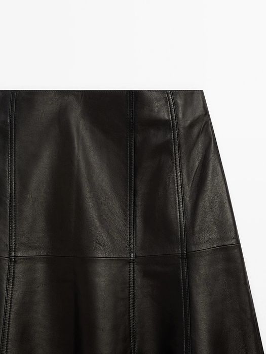 Fusta din piele Massimo dutti