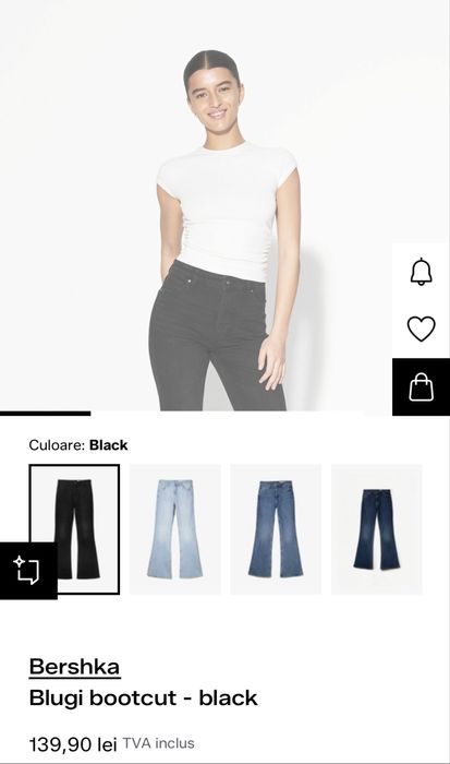 Blugi Bootcut Bershka, mărimea 36