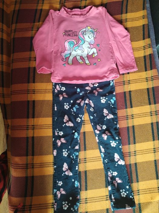 Детски комплект панталонки и блузка