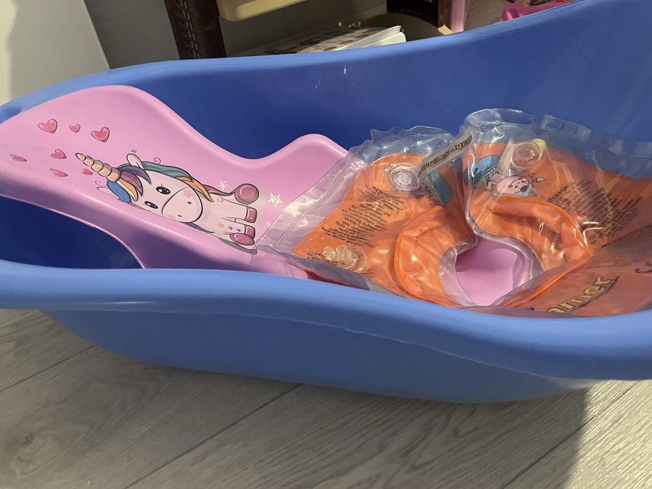 Детская ванна, горка, круг