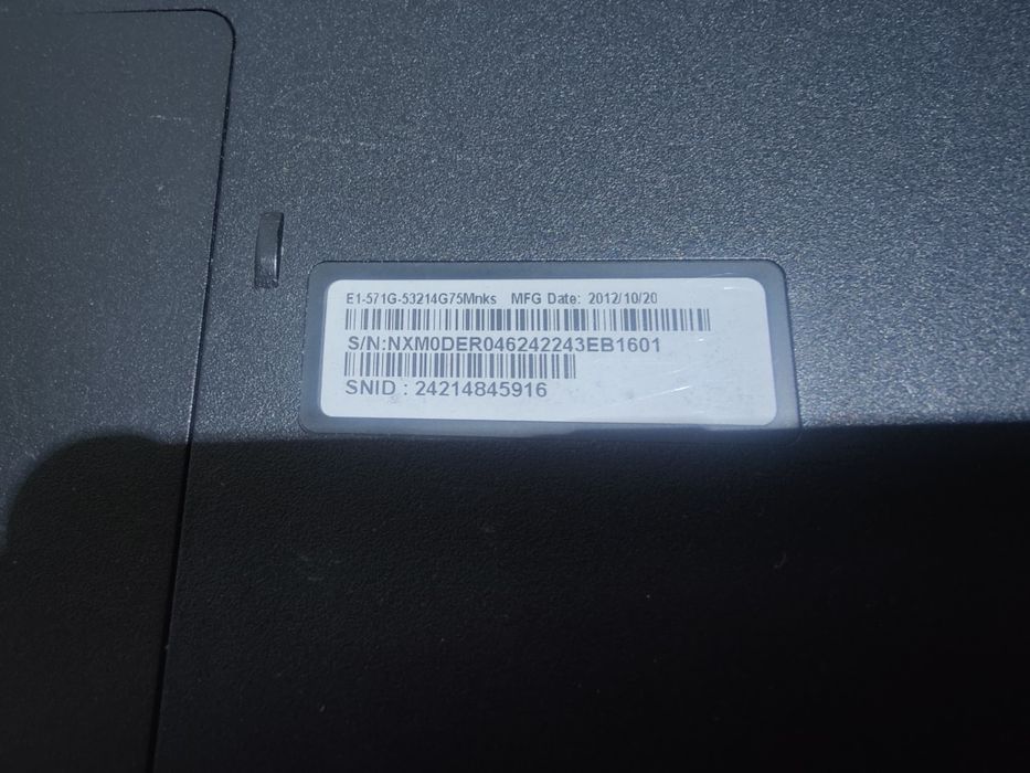 Ноутбук Acer aspire e1-571g на запчасть