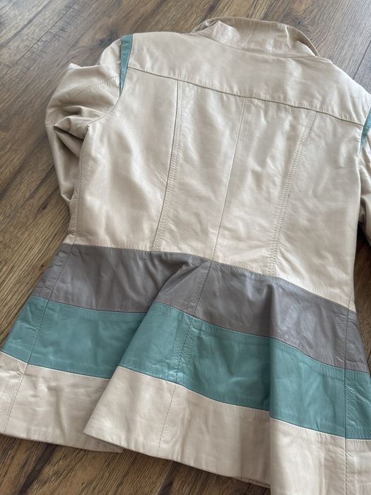 Кожено яке вталено-RivoRossi