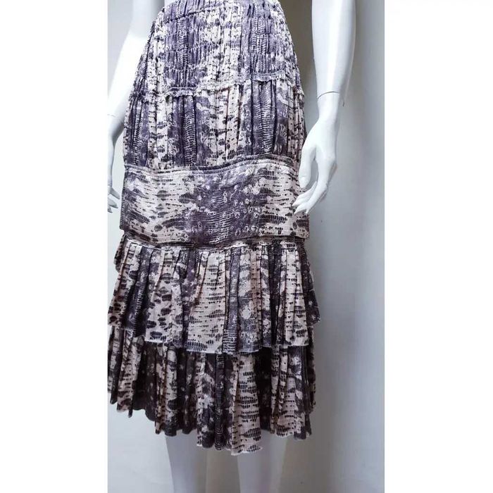 fusta Isabel Marant H&M, matase naturala, 38 / S, bohemian