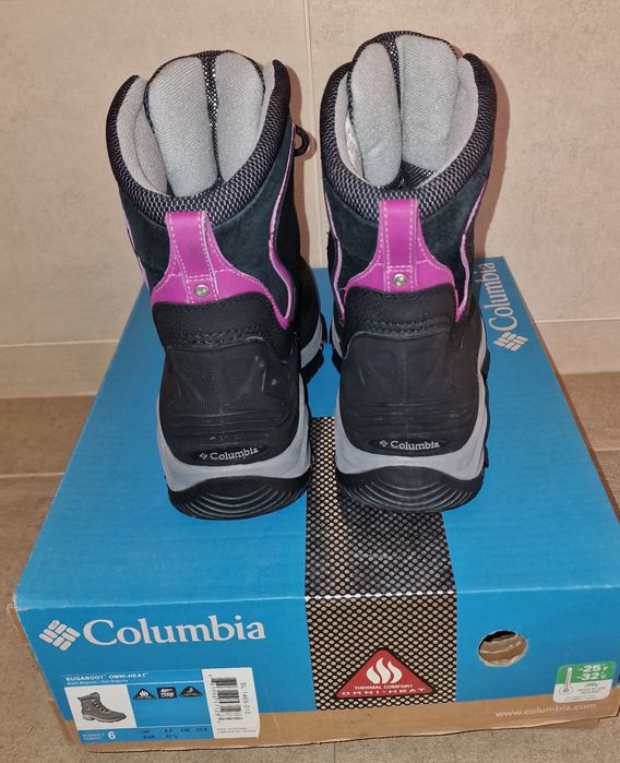 NOU Ghete de zăpadă copii/fete apreschi Columbia BUGABOOT - 32°C