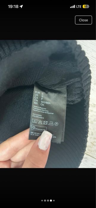 Pulover negru Pringle of Scotland x H&M, mărimea S