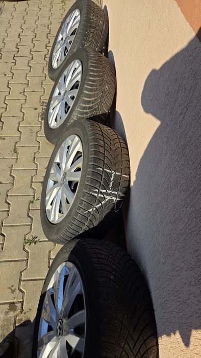 Roti complete VW R15 195/65 R15 – jante tabla + capace originale