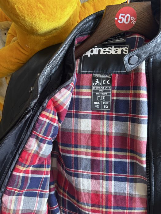 Geacă moto Alpinestars SP-5 piele naturală, mărimea 52 (L), protecții CE