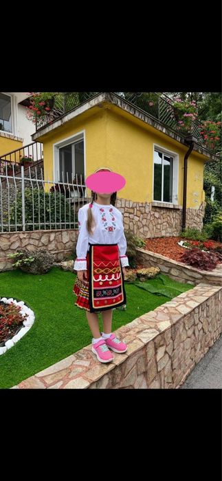 Детска вълнена носия+кожени цървули