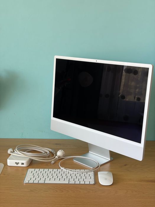 iMac 24-inch (2021 - Apple M1 8GB RAM, 512 SSD - Пълен комплект, перфектно състояние