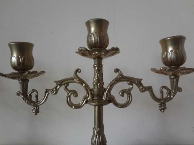 Комплект от 2 бр. бронзови свещника