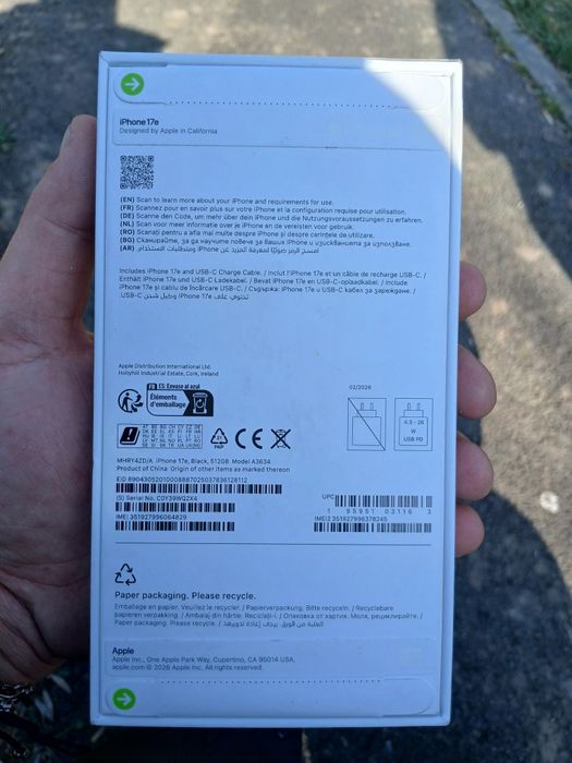 Iphone 17e negru 512