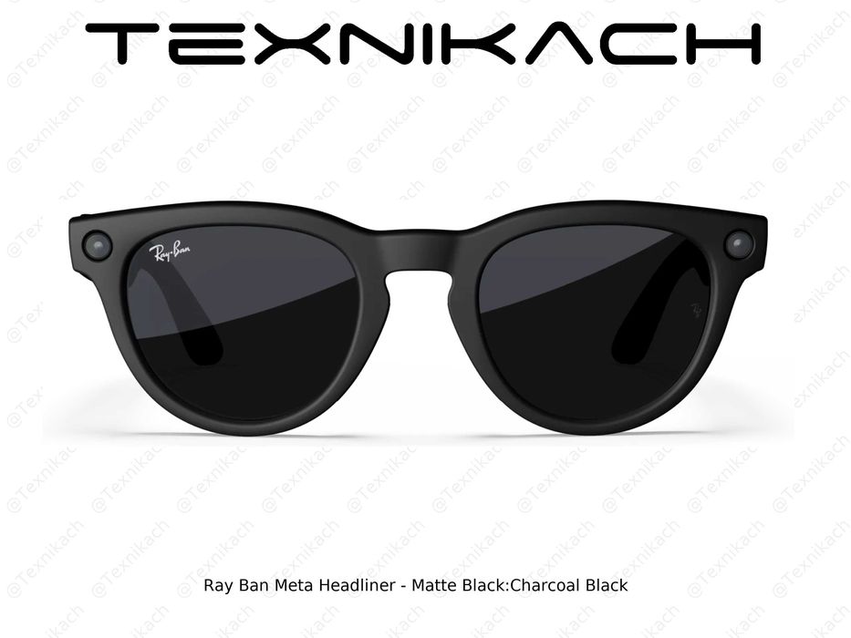 Новый • Ray Ban Meta Headliner Matte Black Charcoal Black • Доставка