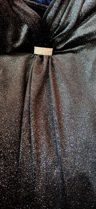 Платье нарядное праздничное плестящее черное