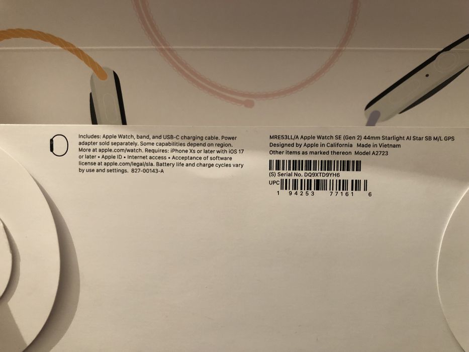 Продам Apple watch SE 2022 44m