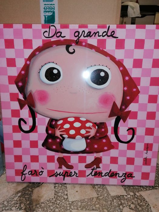 Tablou amuzant camera fetite