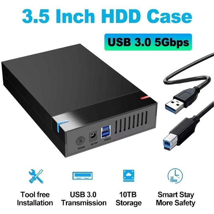 Rack extern HDD carcasa Hard Disk 2.5/3.5 inch SATA III la USB 3.0