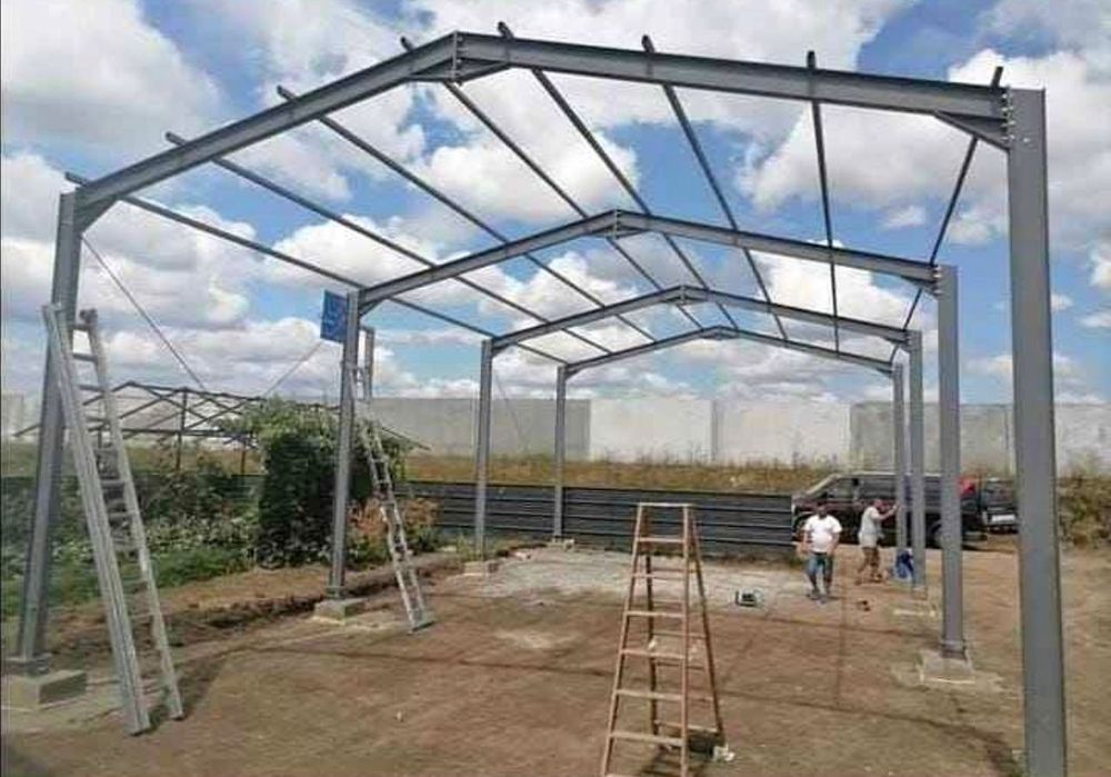 Vand hale metalice confecționate din europrofile ipe