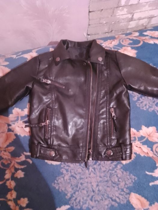 Куртка кожаная детская