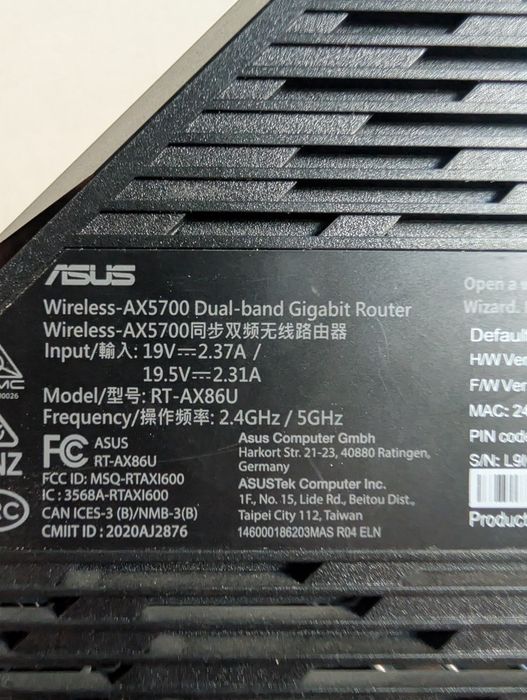 router multi gigabit WiFi 6 Asus AX86u
