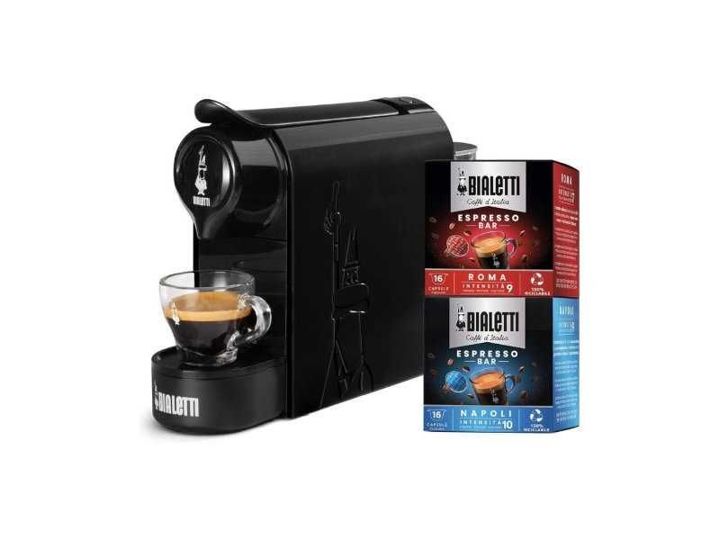 Кафемашина за Еспресо с Алуминиеви Капсули Bialetti Gioia, Черна