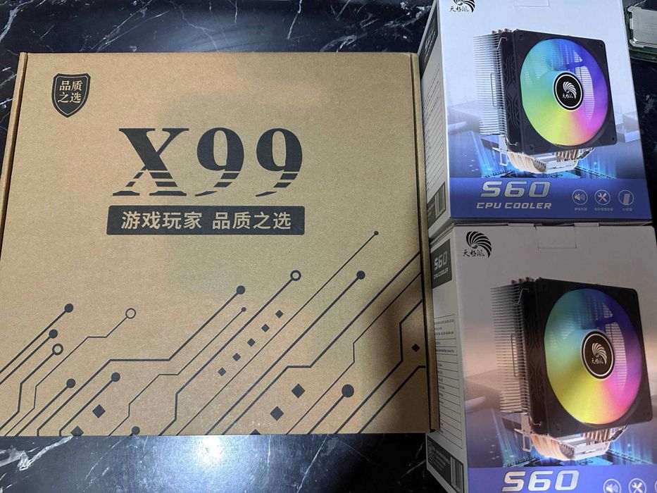 Мощные 80 поточные комплекты X99 с 32 gb DDR4 + куллера