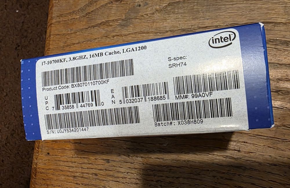 Procesor Intel I7-10700KF 3.80GHZ