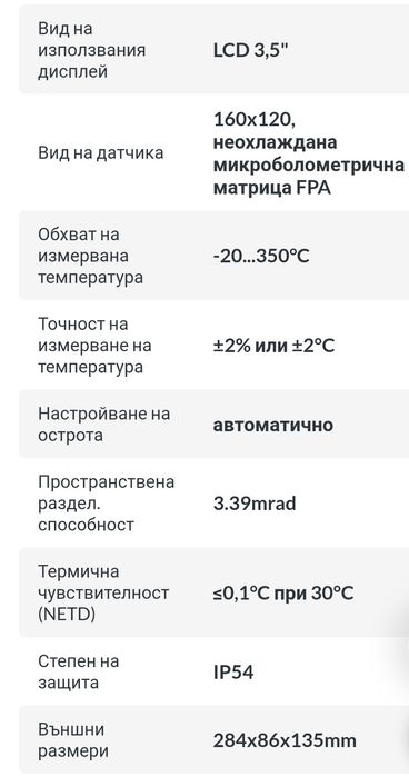 Термографска камера FLUKE Ti 125