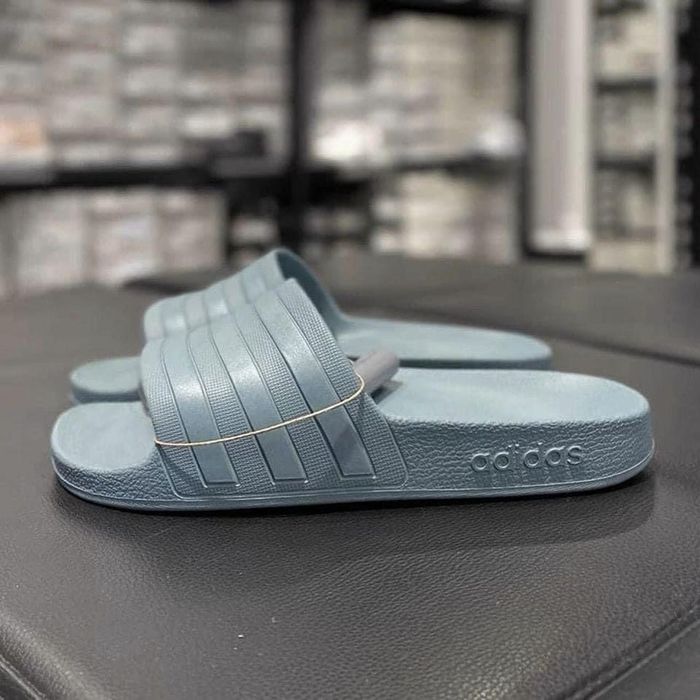 Нови Чехли Adidas ADILETTE AQUA джапанки 42/43 сини /зелени/ сиви