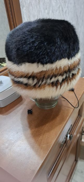 Продам шапку,  вязанная норка, Шапо