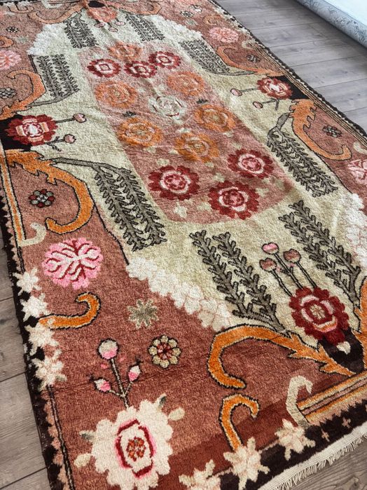 Антикварный древний китайский ковер, около 150 лет