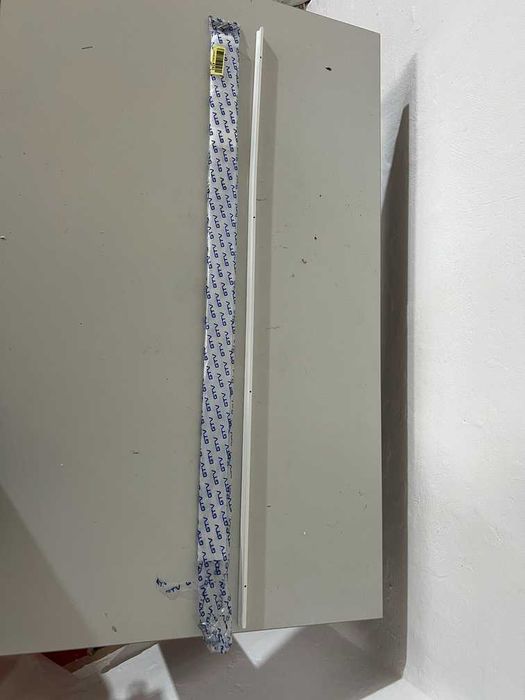 GTV Long PILLAR – Tirador pentru mobilier, aluminiu alb mat, 1200 mm