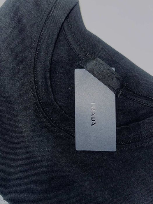 Тениска Prada 'Drip Logo' | Премиум памук | Размер L