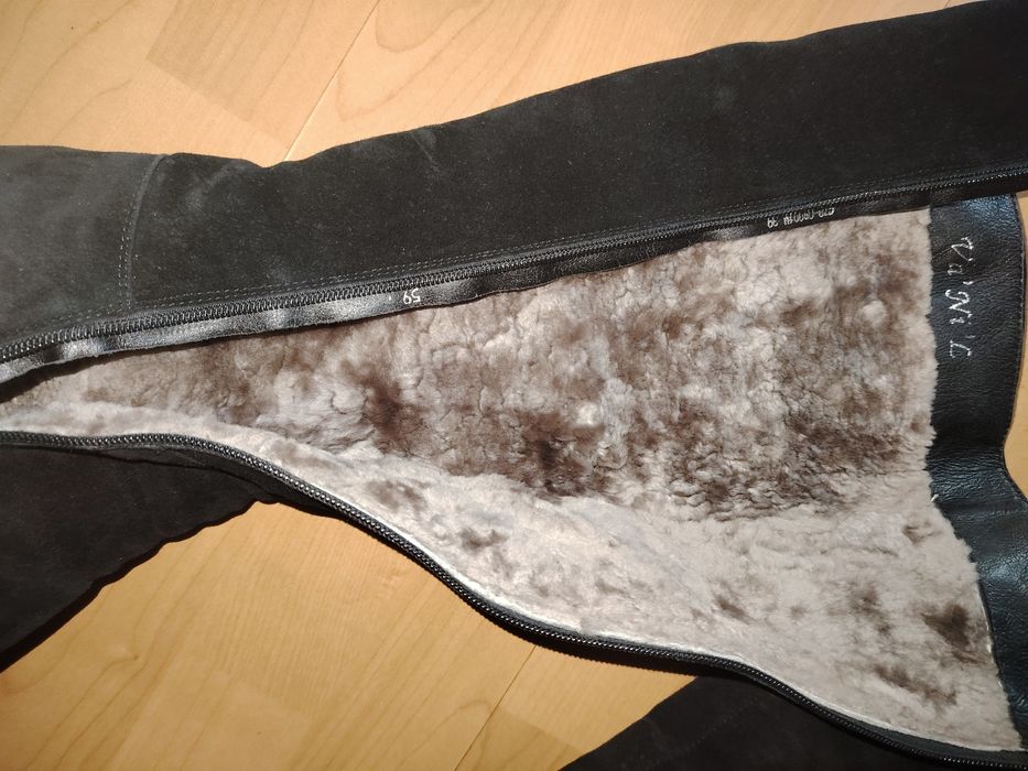 Зимние сапоги 39р нубук