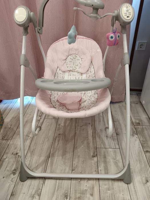 Електрическа люлка Cangaroo - Swing Star, розова