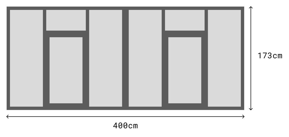 Geam Termopan Pentru Balcon (2 buc de 2m lățime)