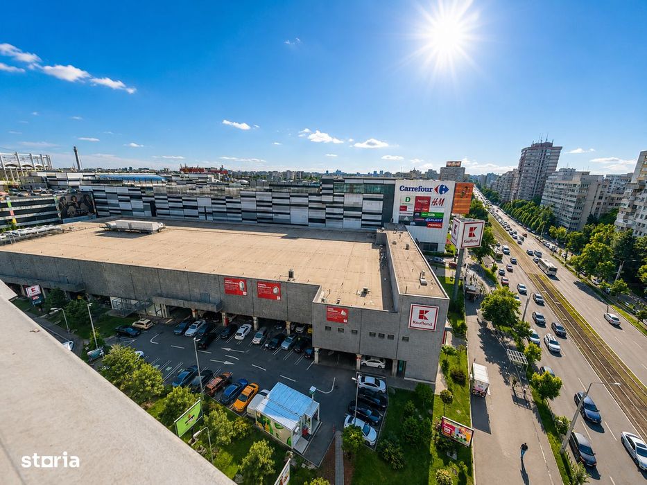 Garsonieră spațioasă 43 mp | Vedere superbă către Mega Mall