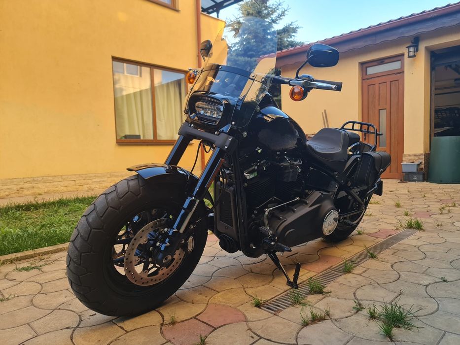 Harley Davidson Fat Bob 114 power cruiser.