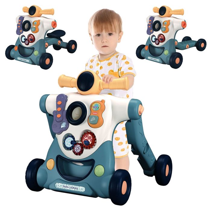 Ходунки-каталка BABY WALKER 3 in 1 мультиколор