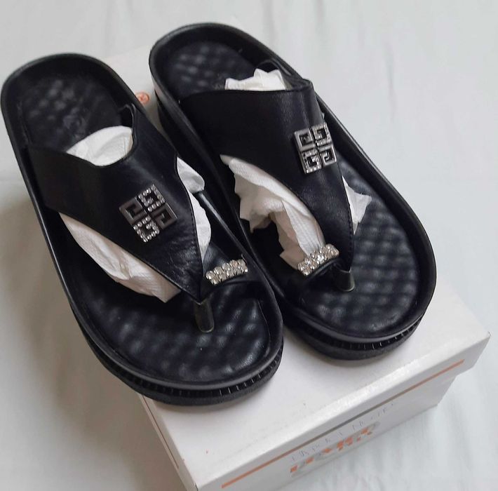 Papuci damă din piele marca ROVIGO PLUS