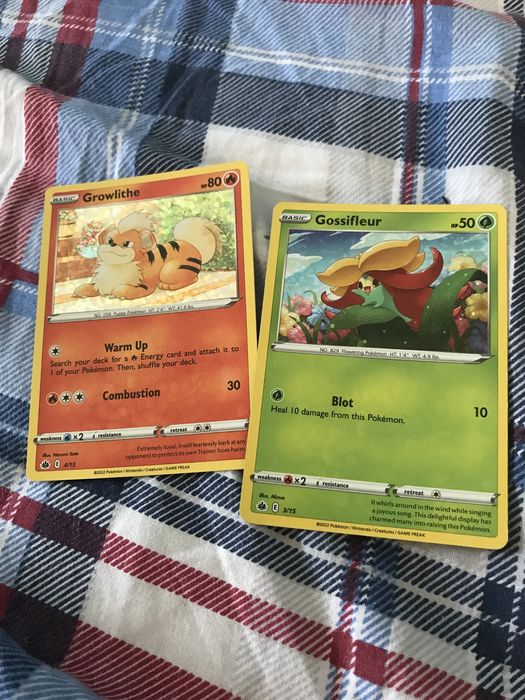 Pokemon Growlithe și Gossifleur (mc donalds)