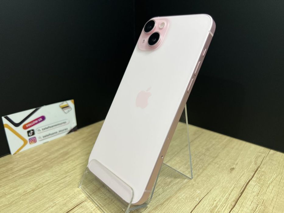 Iphone 15 Plus 256Gb Pink Second-Hand 3 ani garanție, Telefoane Mures