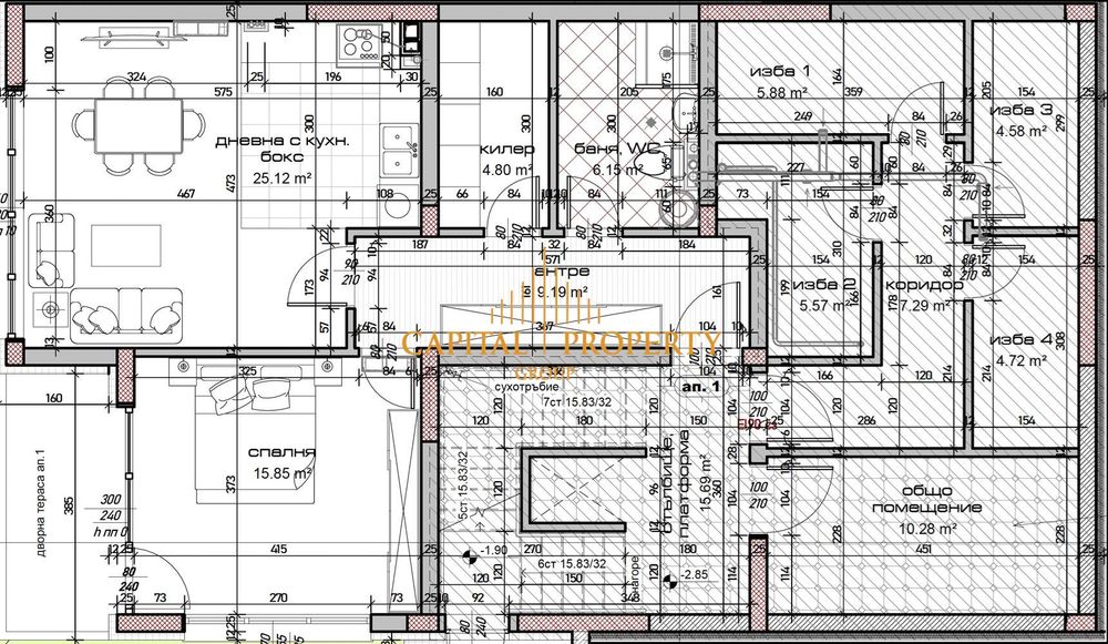 Продава се Двустаен апартамент в Варна, м-т Зеленика - 97 кв.м за 764 €/кв.м - Снимка #2