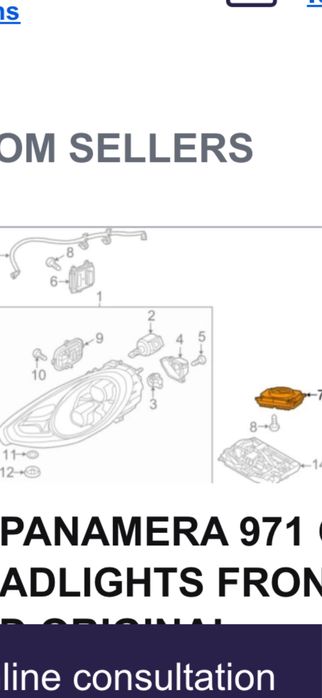 модул Led Лед фар  Audi S8 , Porsche Panamera 970 971 GTS