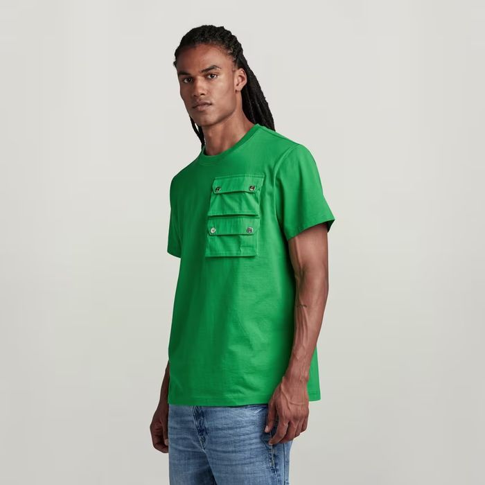 Оригинална тениска G-Star Raw Double Pocket S , M нова мъжка Loose fit