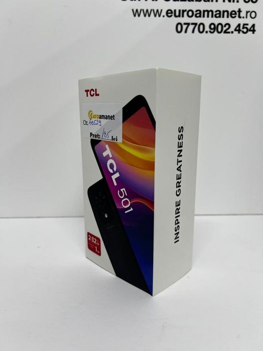 Telefon mobil TCL 501, 2GB RAM, 32GB, 4G, Prime Black -I-