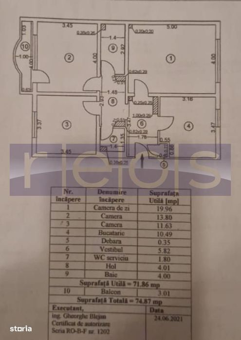 Vanzare- 3 -Camere -Nerva Traian -Timpuri Noi