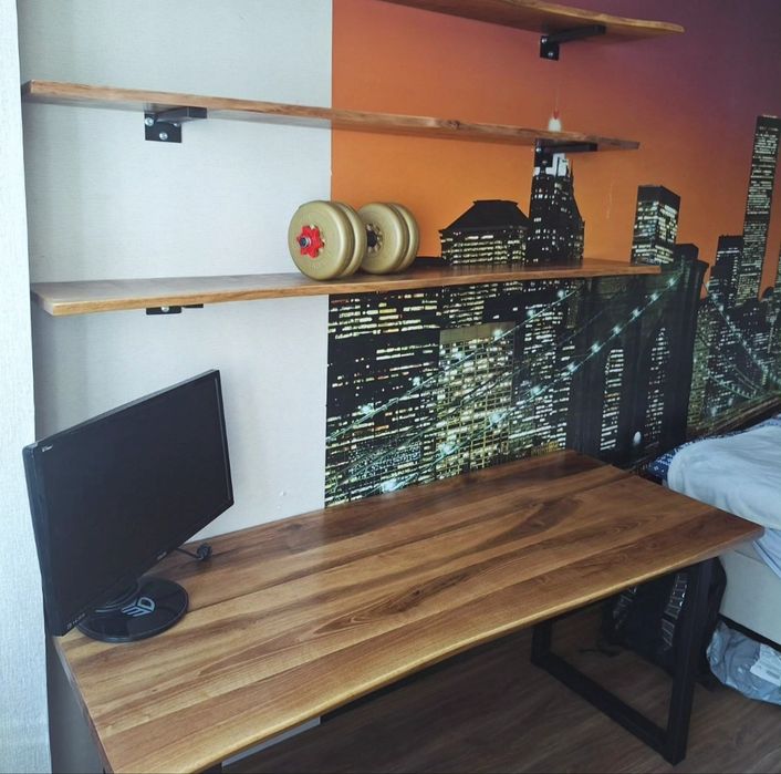 Бюро от масив и желязо